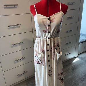 spaghetti strap dress with pockets